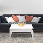 Hanah Home Mesa de Centro Blanco Diamante
